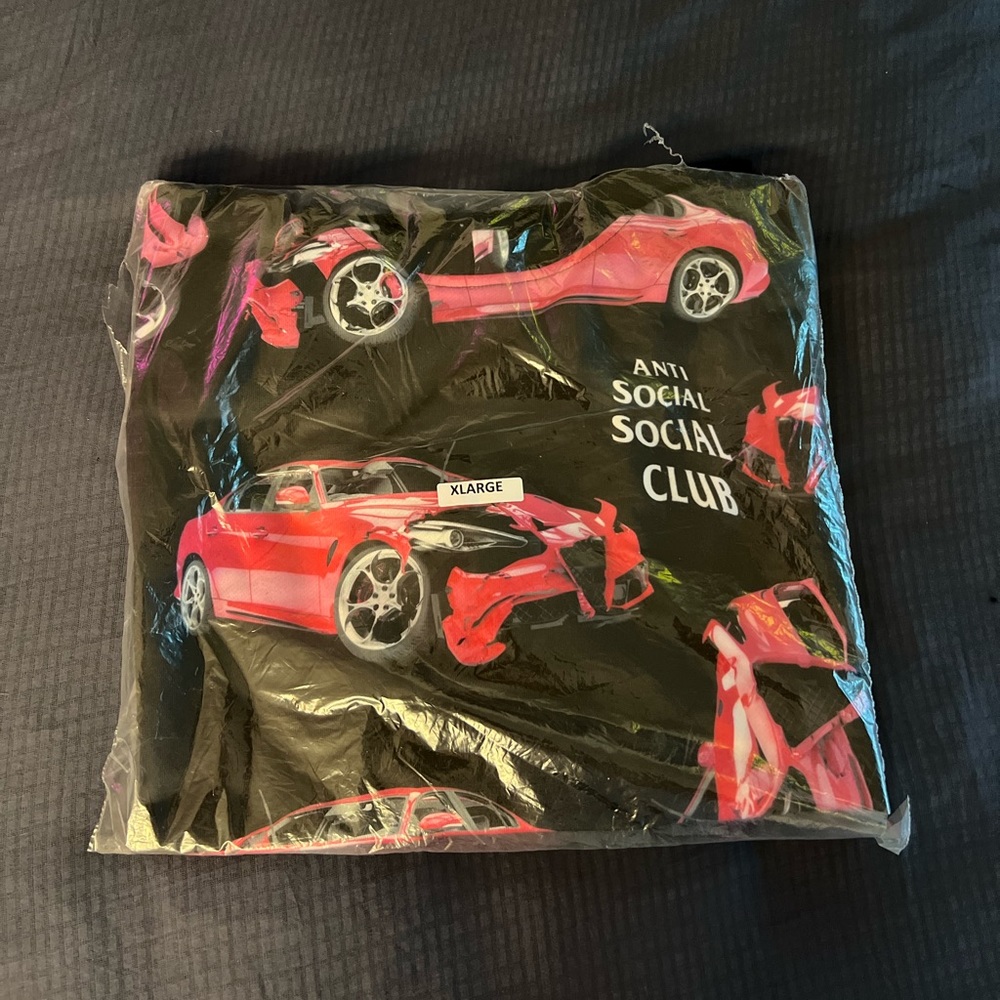 Anti Social Social Club Pink Car Hoodie / XL